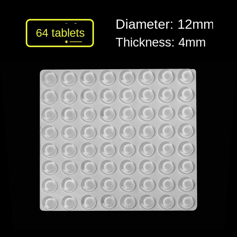 3329 Transparent Self-Adhesive Silicone Floor Dots Shock Absorption Buffer Anti-Collision Stickers Furniture Non-Slip Dots