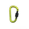 8CM D-Shaped Aluminum Carabiner with Lock - High Quality, Thickened Screw Gate Snap Hook for Backpack