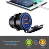 Car Charger Dual QC Fast Charging Power Adapter Quick Charge 3.0 For Car Phone Charger Waterproof 12/24V Power Socket