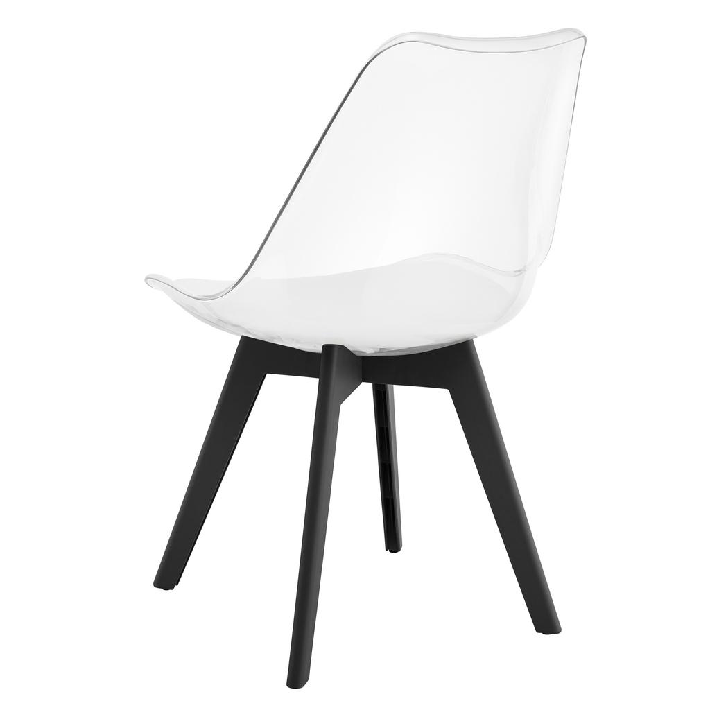 MARK Chair - Transparent / Black Legs X 2