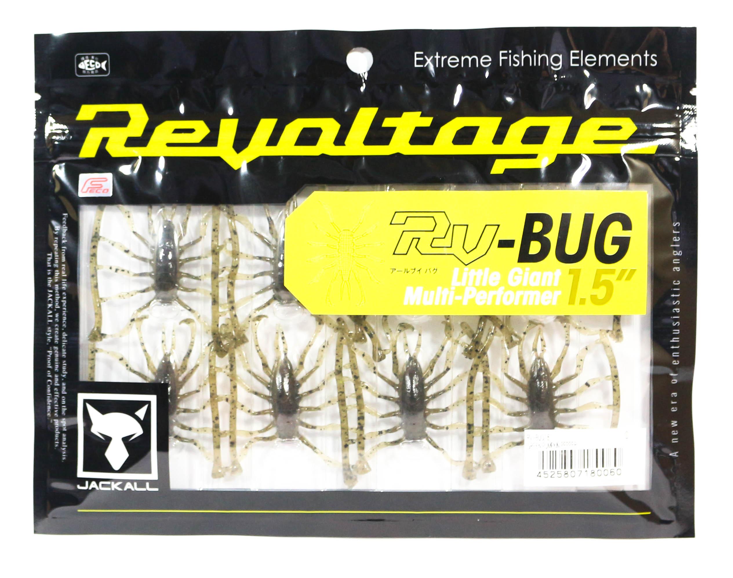

Jackall Soft Lure RV Bug 1,5 дюйма, зеленая тыква, перец (0060)