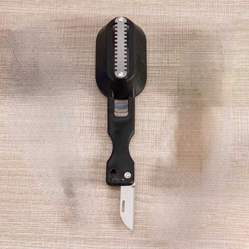 1PC Fish Skin Brush Fast Remove Fish Scale Scraper Planer Tool Fish Scaler Fishing Knife Cleaning Tools