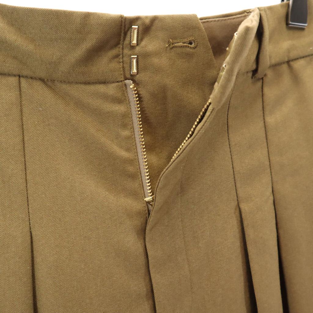 Mila Owen 2 Tack Tapered Pants Brown Women Used