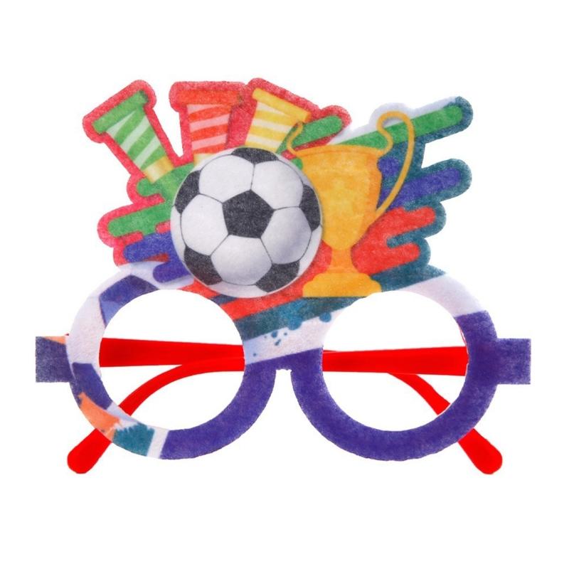 European Cup Party Glasses Football Glasses Frame Football Eyeglasses for Teen Adult Party Decoration and Sports Event