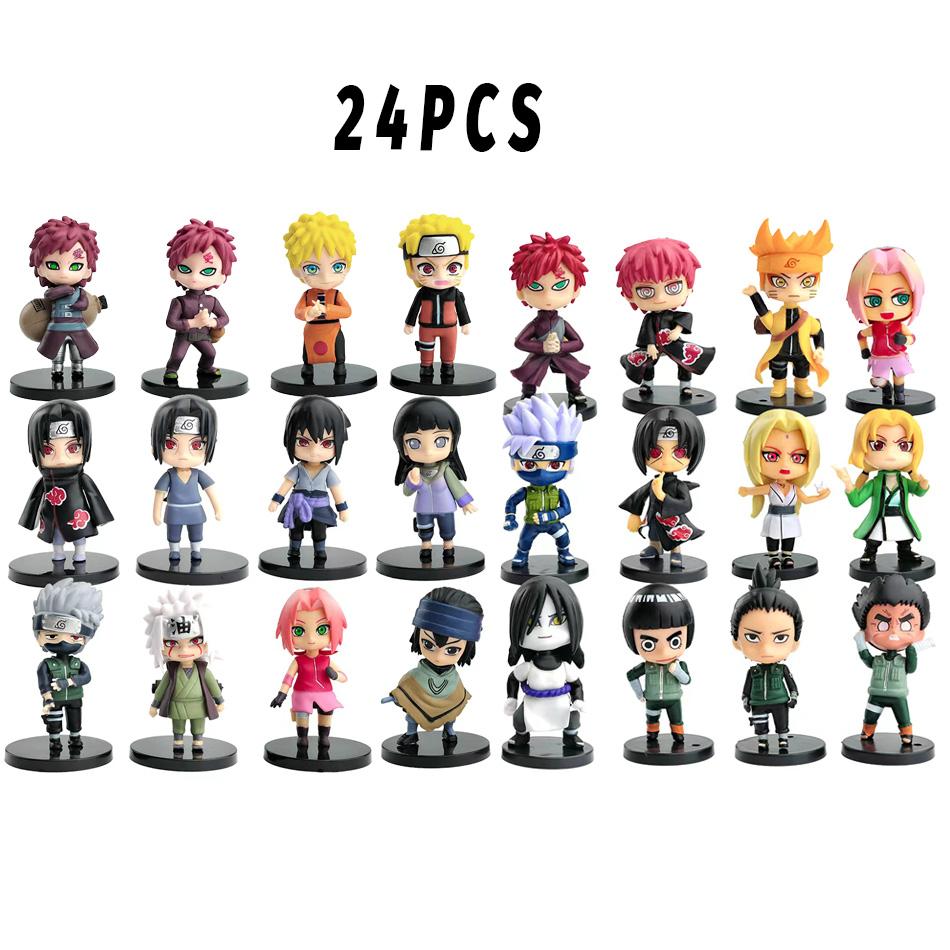 Hot 24pcs Anime Figure Naruto Shippuden