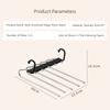 Multi-Function Magic Pants Hanger Space-Saving Trouser Hanger Durable Pants Storage Hook