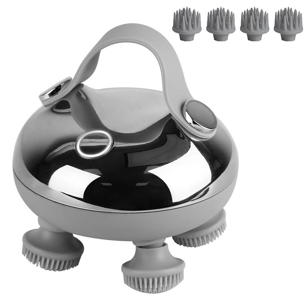 IPX7 Electric Head & Pet Massager: Facial Deep Cleanser & Scalp Relaxer