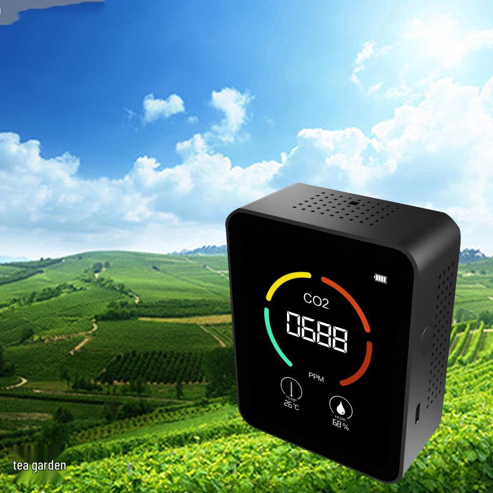 NDIR CO2 Detector with Temperature, Humidity, TVOC, and Formaldehyde Monitoring