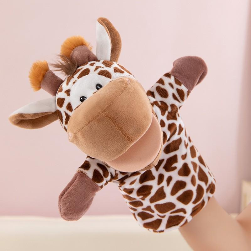 non-toxic Stuffed Plush Animals Toys Hand Finger Story Puppet cute Dolls Educational Baby Toys Lion Elephant Bunny Monkey Children Gifts