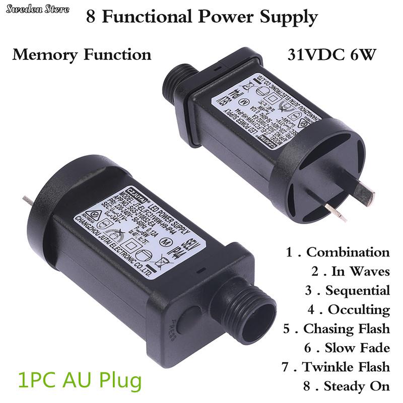AC 220V vers 31VDC 6W 8 Fonctions Lampe LED SELV Driver Adaptateur Interrupteur Prise US IP44 Étanche Éclairage Laser Alimentation Europe
