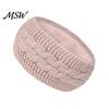 Soft Fleece Lined Headbands for Women Winter Women, Thickened Knitted Ear Warmers, Cold Windproof Headband Outdoor Activities Weather Hairband Running