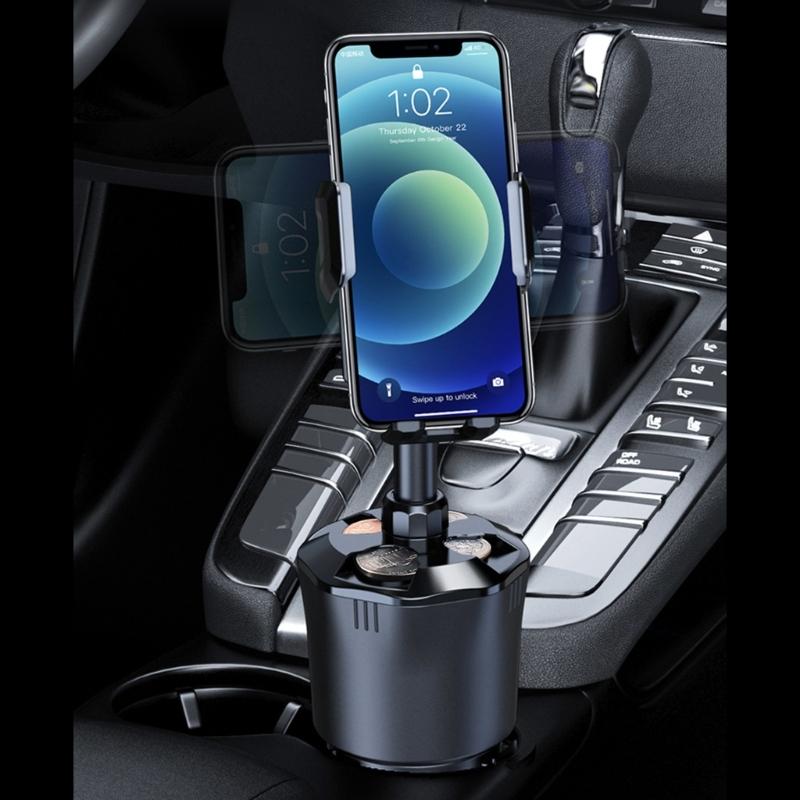 Water Cup Holder Container Phone OrganizersCar Interior Accessories Mobile Phone Bracket Stand Rack Cellphone Organizers