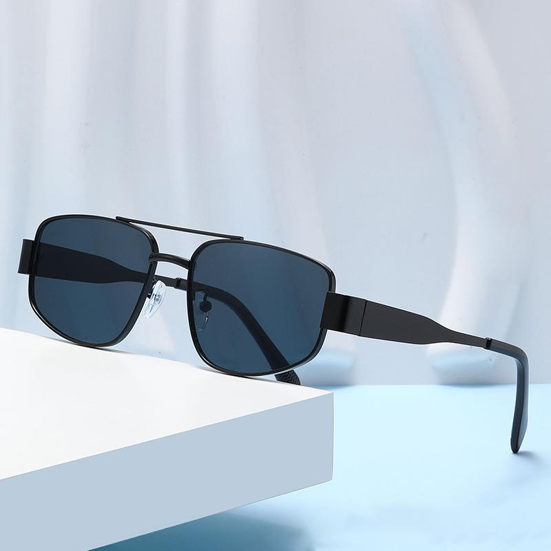 

Модные солнцезащитные очки с металлическим лучом для женщин в стиле панк без оправы для походов на открытом воздухе для вождения солнцезащитные очки для мужчин и женщин