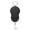 Portable Plastic Electric Digital Hanging Scale with Hook Tool for Fishing Luggage (Black)