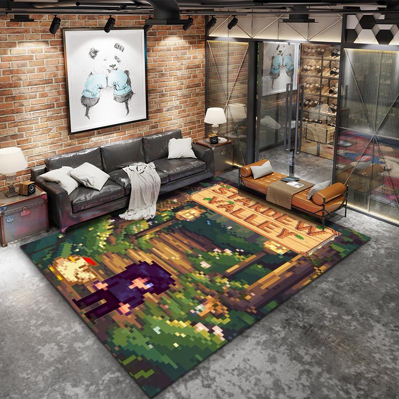 Stardew Valley Carpet Rug for Living Room Bedroom Home Sofa Decoration,Kids play Nonslip Floor Mat