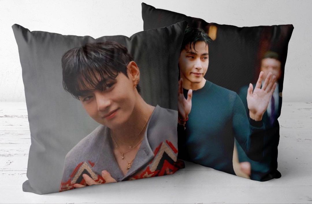 

[USED] BTS Cushion Cover CELINE Taehyung V V