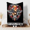 1pc Blanket U.S. Route 66(1) Print Design, Lightweight Blanket for Sofa, Bed- Soft &Warm, Gift for All Seasons like Christmas, Halloween
