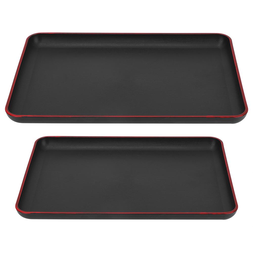 Japanese Rectangular Serving Tray, Durable BPA-Free Plastic for Restaurant & Hotel Use, Lightweight Easy-Clean Tray