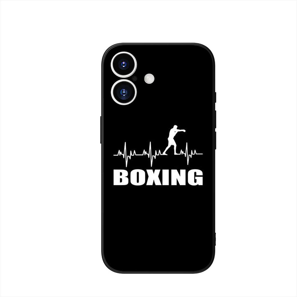 Strong Boxing Gloves Kickboxing Phone Cover Case for Apple iPhone 16 15 14 Plus 13 12 Mini 17 Pro Max + 16E Air 16+ ProMax