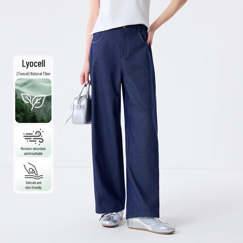 FivePlus Lyocell Blend High-Waist Wide-Leg Pants M (155)