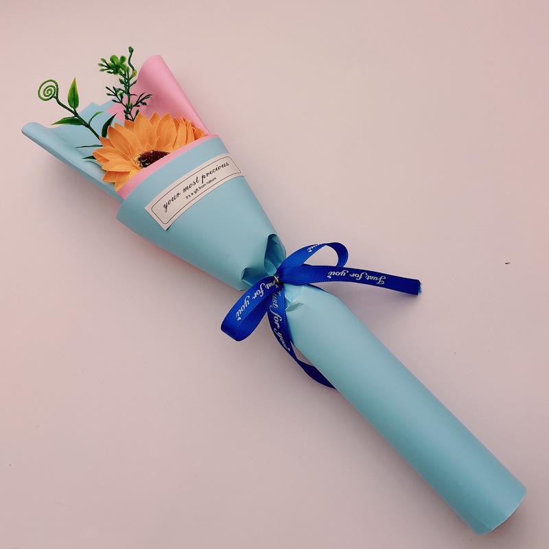 Qixi Valentine's Day Single Rose Soap Flower Bouquet Simulation Carnation Mother's Day Gift Teacher's Day