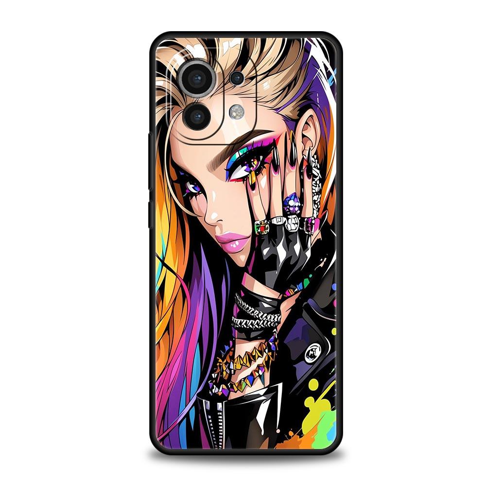 Hot Girls Phone Case Cover for Xiaomi Mi 17 15 14 13 12 11 Ultra 15T 14T 13T 12T 11T Pro Lite 5G Soft TPU Shell Fundas Capas Bag