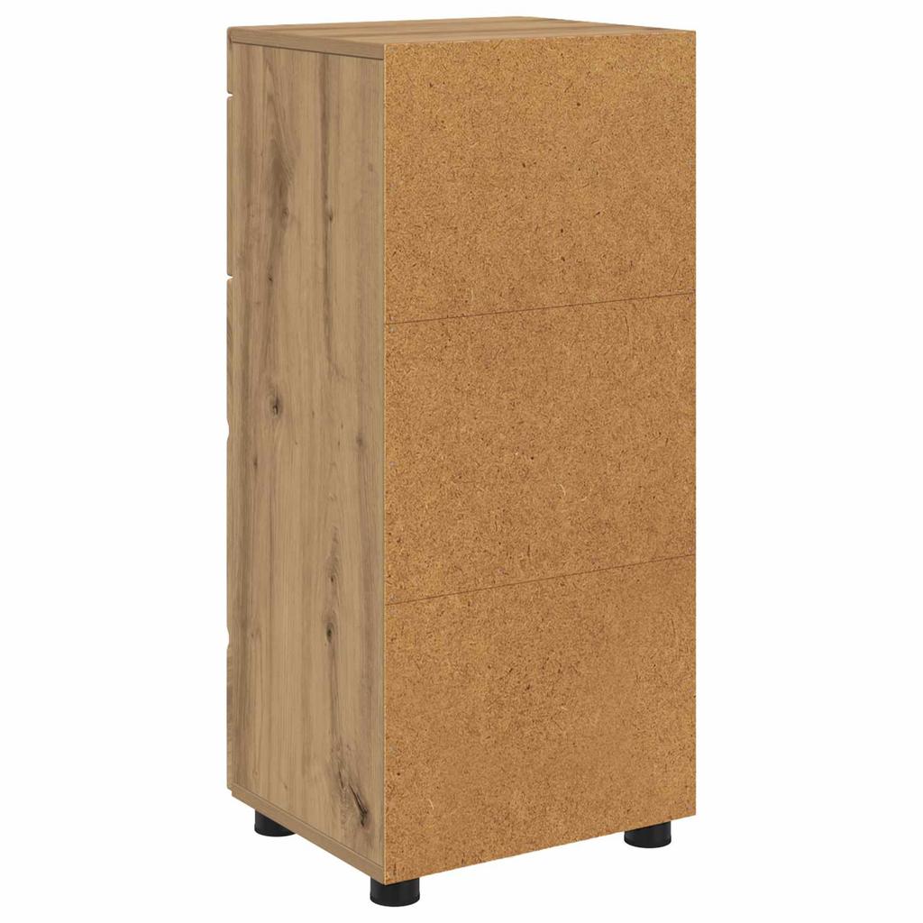 Bathroom Cabinet Set TULUM Artisan Oak 37 X 31.5 X 82 Cm