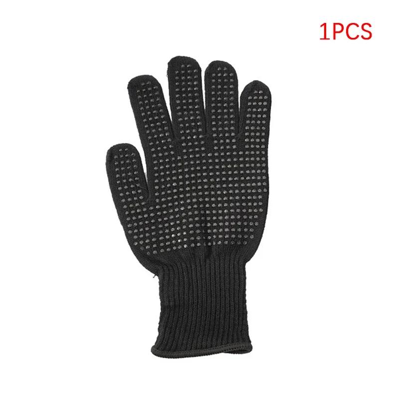 

Non-slip Gloves for Hairdressing Double Bead Perm Curling Iron Hair Straightener High Temperature Insulated Barbecue Gloves