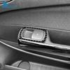 4PCS Real Soft Carbon Fiber Sticker For Opel Corsa 2007 2008 2009 2010 2011 2012 2013 2014 LHD RHD Car Window Lift Button Frame
