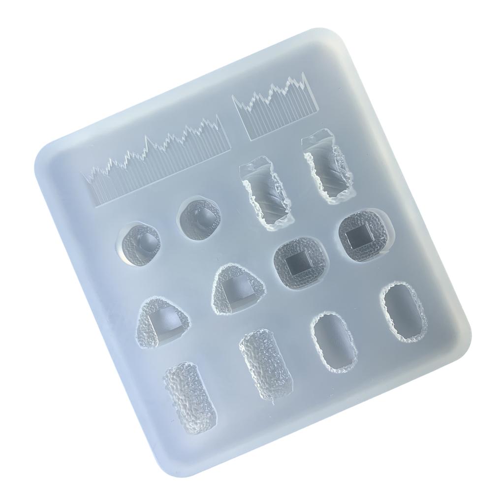 Practical Silicone Thick Sushi Accessories Mould Unique Epoxy Resin Jewelry Making Molds for Crafting Enthusiasts