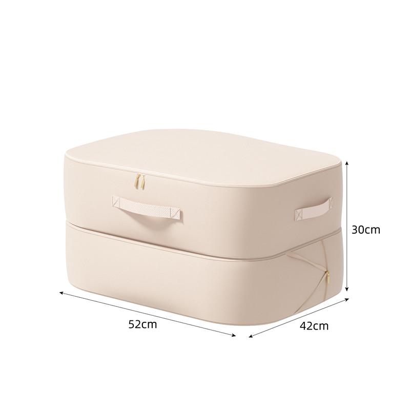 1Pcs Heavy-Duty Self-Compressing Storage Bag - Portable Organizer For Clothes , Blankets & Quilts, Ideal For Closet Organization