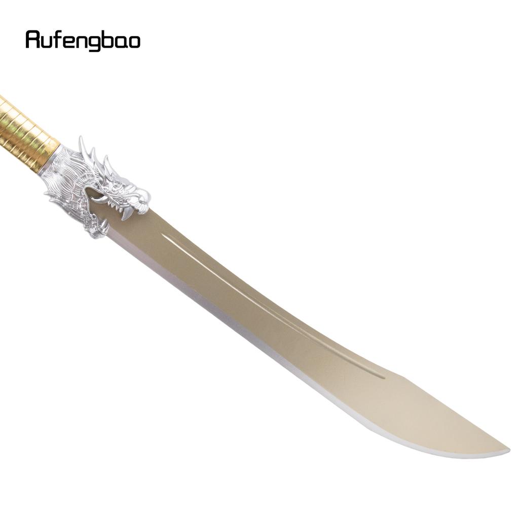 White Yellow Wooden Sword Fashion Wood Machete Decorative Cospaly Sword Halloween Mace Crutch Wand Crosier Sword 106cm