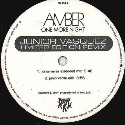12inch Record AMBER - One More Night Junior Vasquez Limit TB454 TOMMY BOY 1998 US Dance & Electronica Used