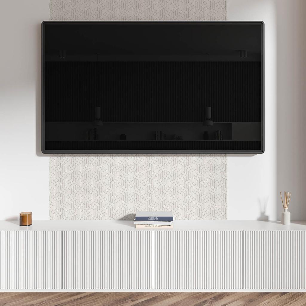 Winylowy Panel Samoprzylepny Do Pokoju Młodzieżowego 120X60 Cm Fale W Delikatnym Wzorze