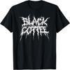 Black Coffee In Metal Band Logo Style T-Shirt