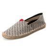 Pánské espadrilky, pánské patchworkové nazouvací letní boty, pánské mokasíny, prodyšné plátěné pánské boty, jutové zabalené dámské boty, unisex boty