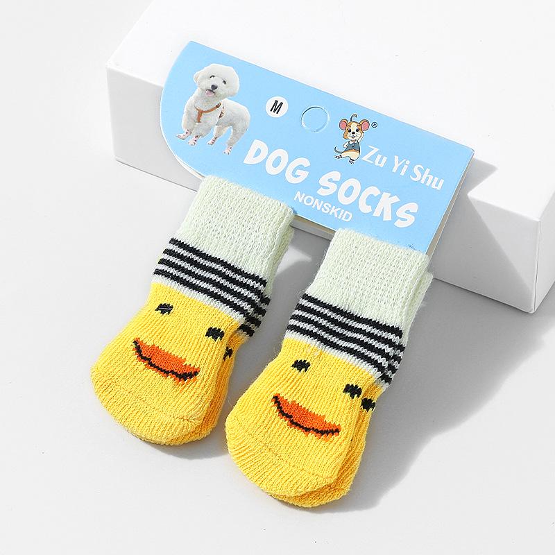 High-Quality Non-Slip Pet Socks for Small Dogs - Cotton Booties for Poodles & Teddies