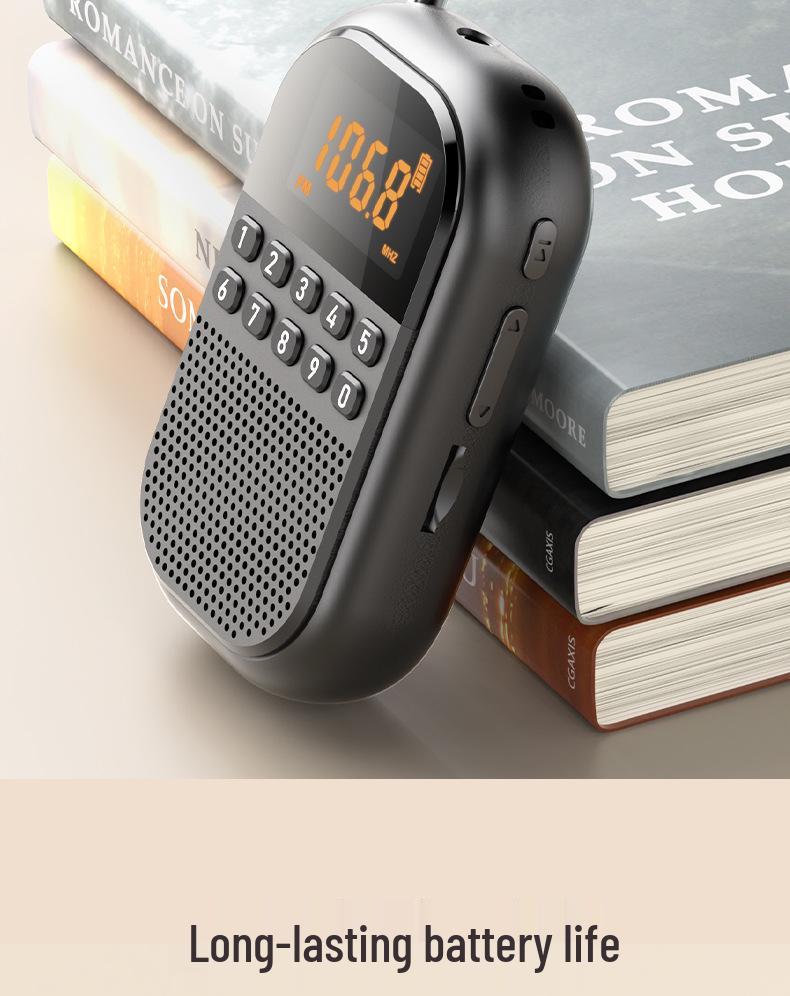 Mini Bluetooth Rechargeable FM/AM Radio with Card Slot