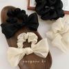 2022 French Satin Bow Hair Ring: Autumn/Winter Pure Color Scrunchie Headband