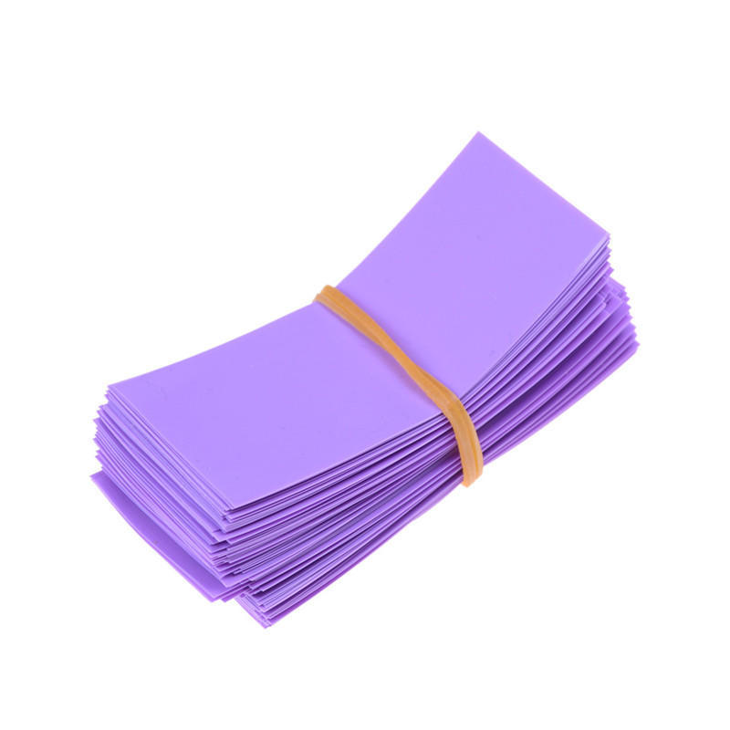 100Pcs 18650 Battery Wrap Pvc Heat Shrink Tubing Pre-Cut Precut