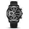 Meigel Watch Men's Chronograph Dial Silicone Sports Men's Watch