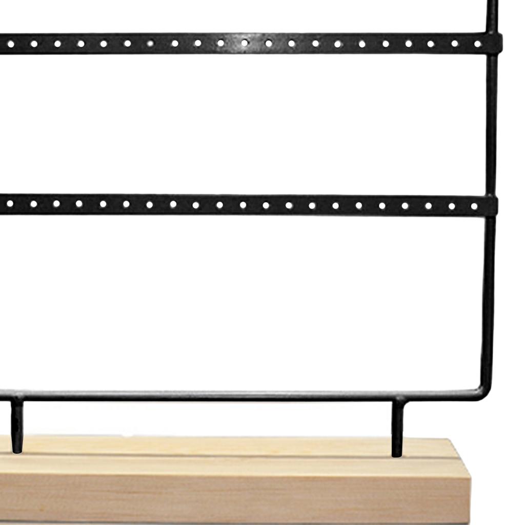 Jewelry Stand 3 Layers Elegant Style Compact Large Capacity Iron Material Decorative Practical
