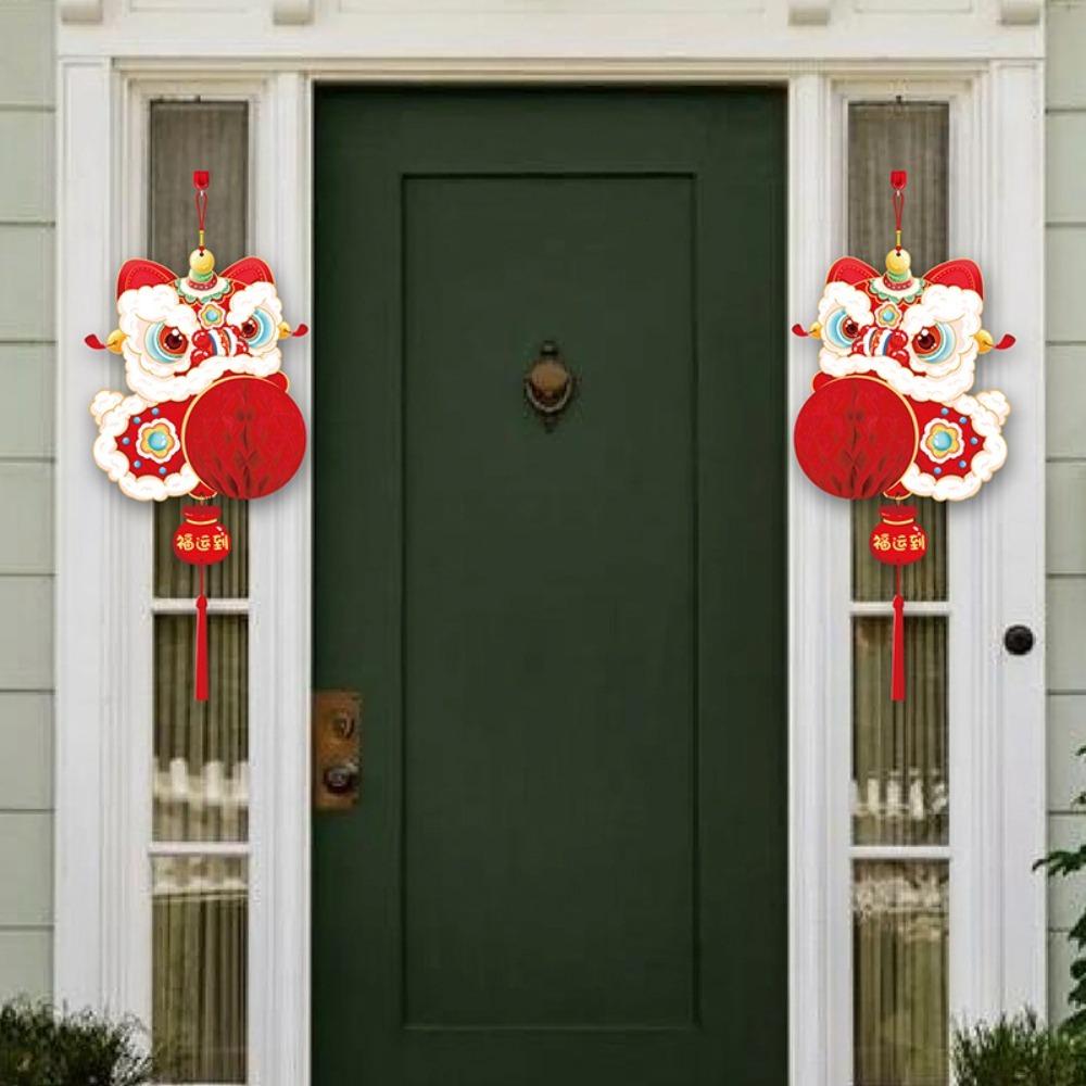 

Украшение Фонарь Бумажный Фонарь Пробуждения Льва Практичный Фонарь Года Дракона