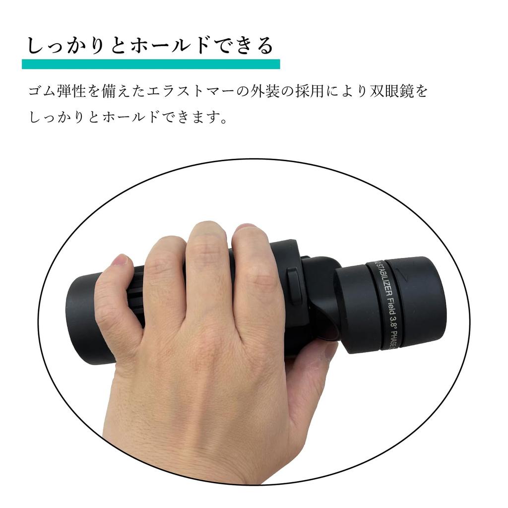 SIGHTRON Binoculars SIIBL 1242 STABILIZER 12x 42mm Aperture IPX7 Waterproof Black Anti-shake SIB40-1044