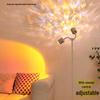 Ripple Atmosphere Light: Sunset Projection Dual-Head Floor Lamp for Living Room 