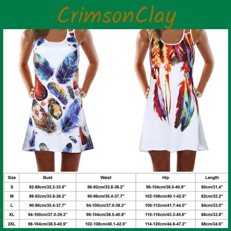 Vintage Boho Women Loose Summer Sleeveless 3d Floral Print Tank Mini Dress For Effortless Style