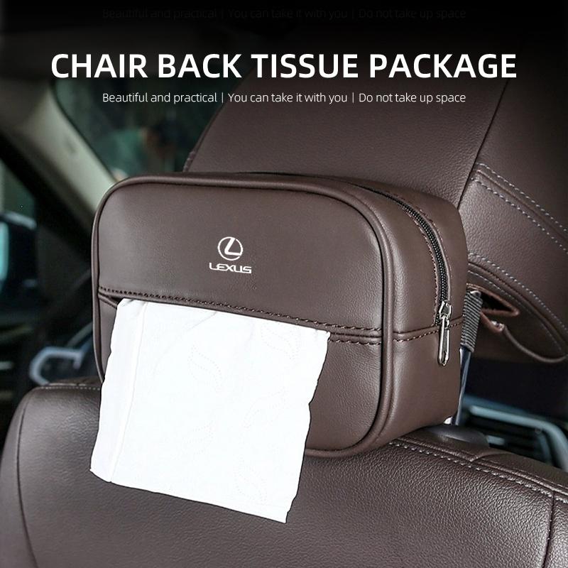Car Seatback Organizer Tissue Box Napkin Holder Paper Case Accessories For Lexus IS250 IS200 ES350 GS400 GS430 GX460 HS250h