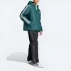 adidas Originals Men's Reversible 3-Stripes Padded Hooded Jacket Green Black JD9072