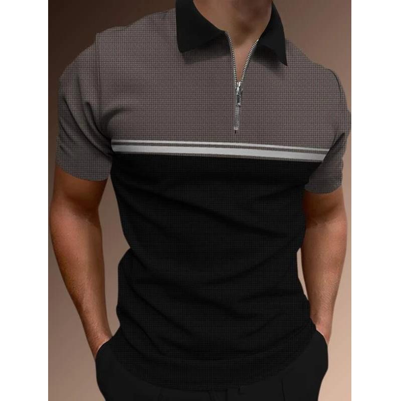 Half-zip Short-sleeve Polo, Stylish Casual Top Ideal for Daily Wear.