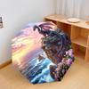 1 PC Automatic Folding Umbrella - Dragon Sunset Pattern, Portable & Foldable Design with 8 Ribs, Christmas Birthday Gifts